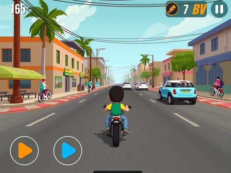 Roti Racer Dash gameplay screenshot showing Indian street environment